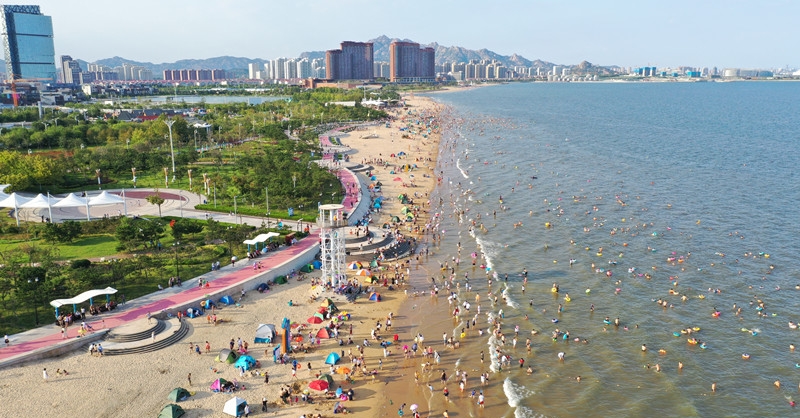靈山灣（城市陽臺(tái)）海水浴場7月1日對(duì)外開放
